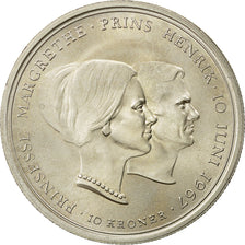 Moneta, Danimarca, Frederik IX, 10 Kroner, 1967, Copenhagen, SPL, Argento