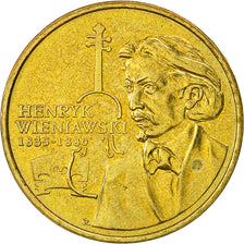 Münze, Polen, 2 Zlote, 2001, Warsaw, VZ, Messing, KM:426