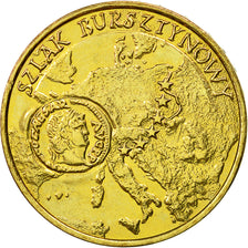 Coin, Poland, 2 Zlote, 2001, Warsaw, AU(55-58), Brass, KM:410
