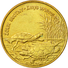 Coin, Poland, 2 Zlote, 2002, Warsaw, AU(55-58), Brass, KM:427