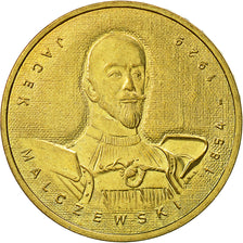 Poland, 2 Zlote, 2003, Warsaw, AU(55-58), Brass, KM:477