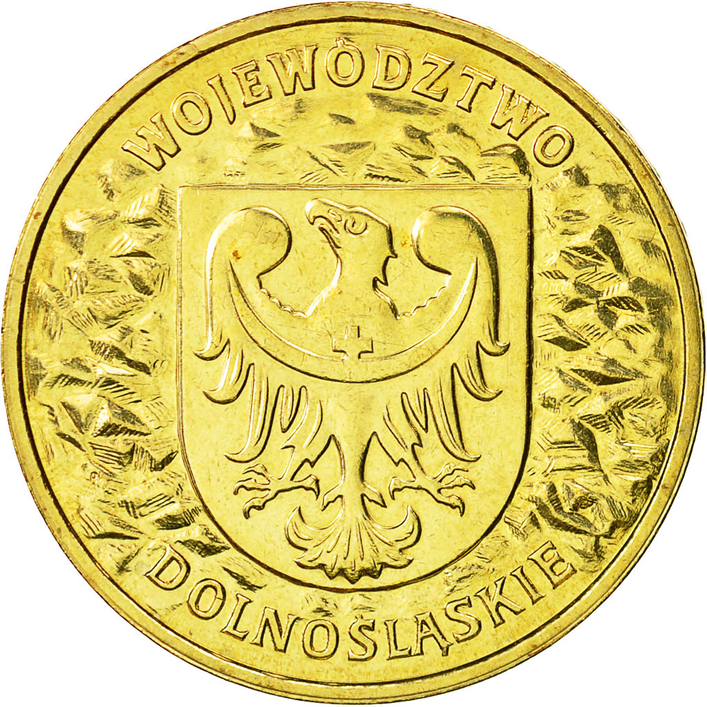 Coin, Poland, 2 Zlote, 2004, Warsaw, AU(55-58), Brass, KM:484