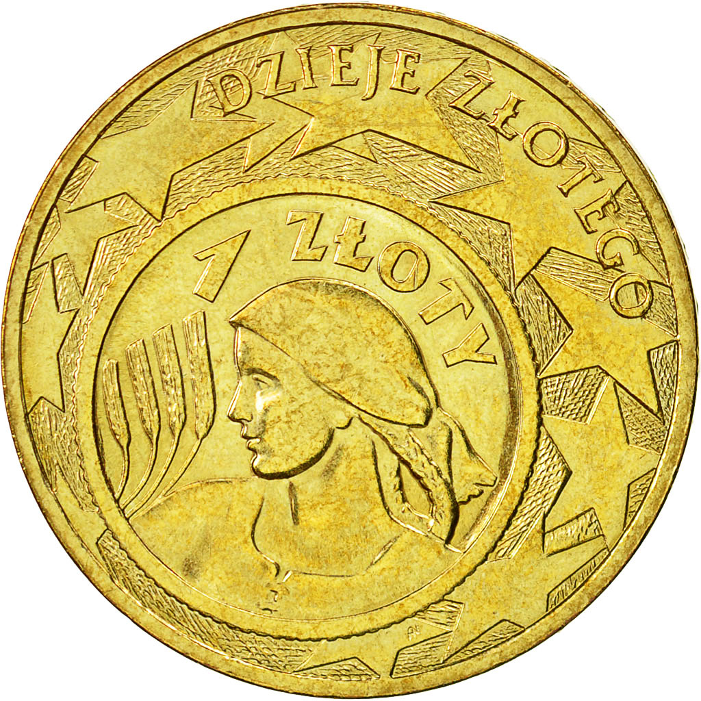 Coin, Poland, 2 Zlote, 2004, Warsaw, AU(55-58), Brass, KM:479