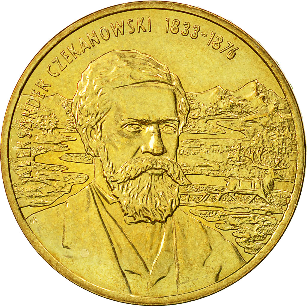 Coin, Poland, 2 Zlote, 2004, Warsaw, AU(55-58), Brass, KM:505