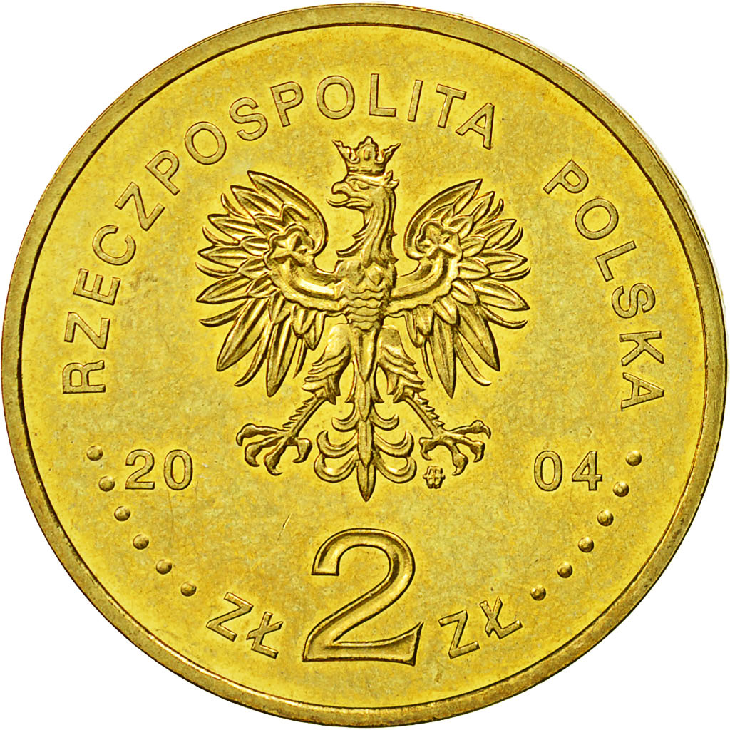 Monnaie, Pologne, 2 Zlote, 2004, Warsaw, SUP, Laiton, KM:516