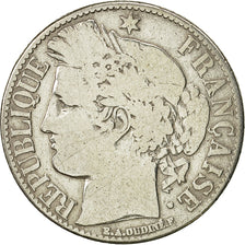 France, Cérès, Franc, 1872, Paris, F(12-15), Silver, KM:822.1, Gadoury:465a