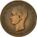 Moneda, Grecia, George I, 5 Lepta, 1869, Strassburg, MBC, Cobre, KM:42