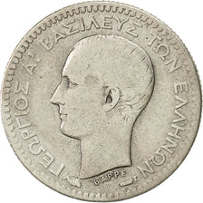 Moneta, Grecia, George I, 50 Lepta, 1883, Athens, MB+, Argento, KM:37