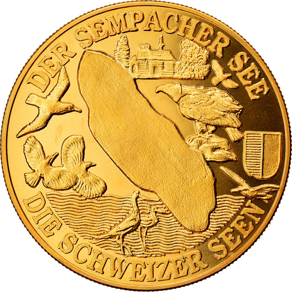Suisse, Médaille, Der Sempacher See, Die Schweizer Seen, SPL+, Copper-Nickel