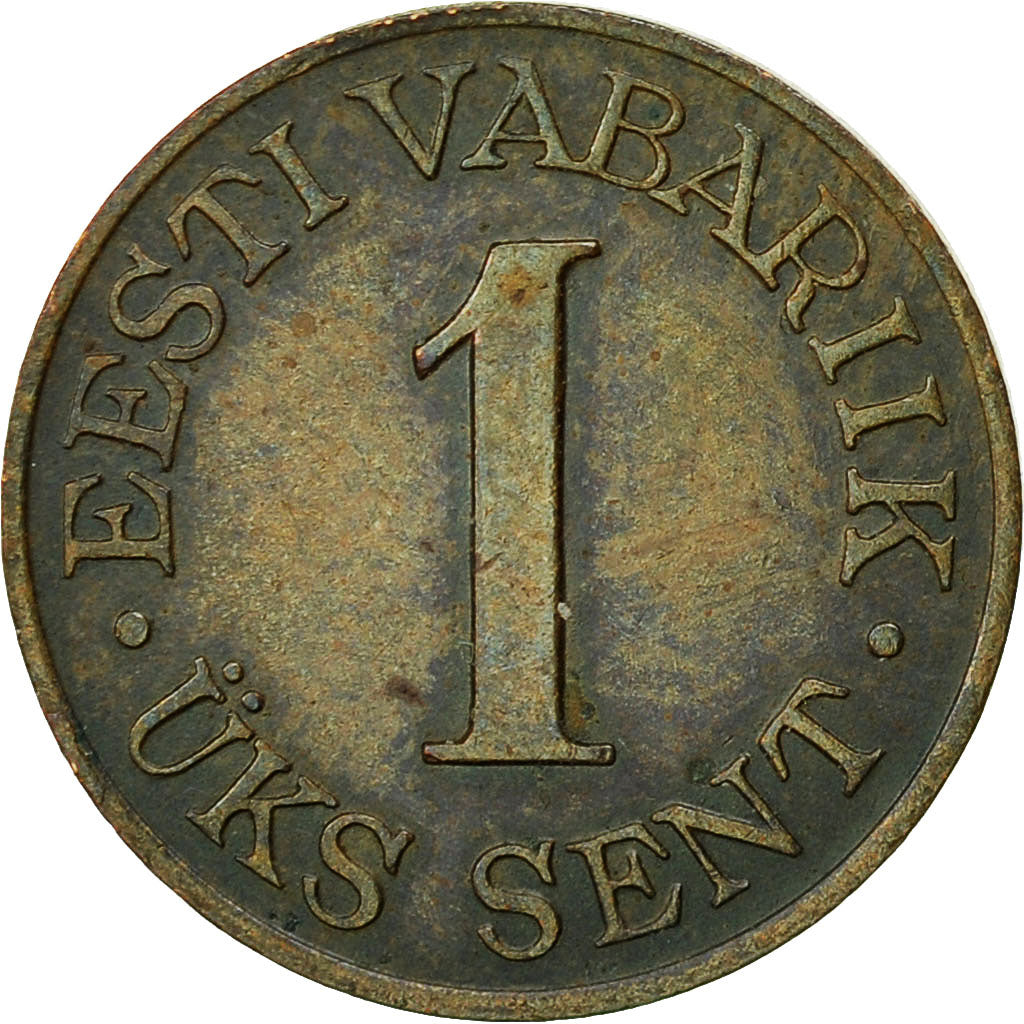 Estonia, Sent, 1939, BB, Bronzo, KM:19.1
