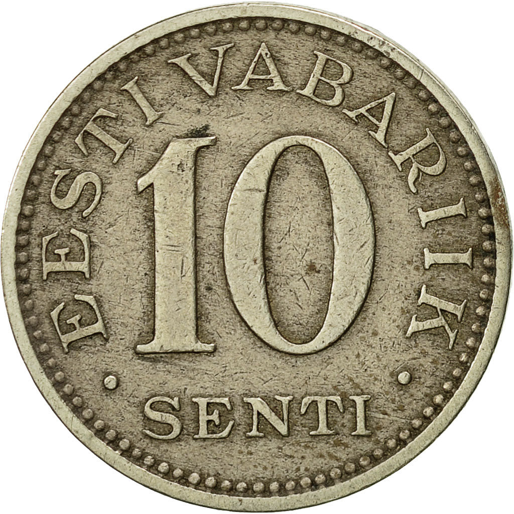 Coin, Estonia, 10 Senti, 1931, EF(40-45), Nickel-Bronze, KM:12