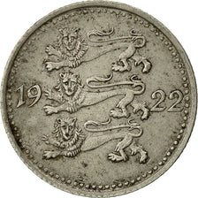 Estonia, 3 Marka, 1922, SS, Copper-nickel, KM:2