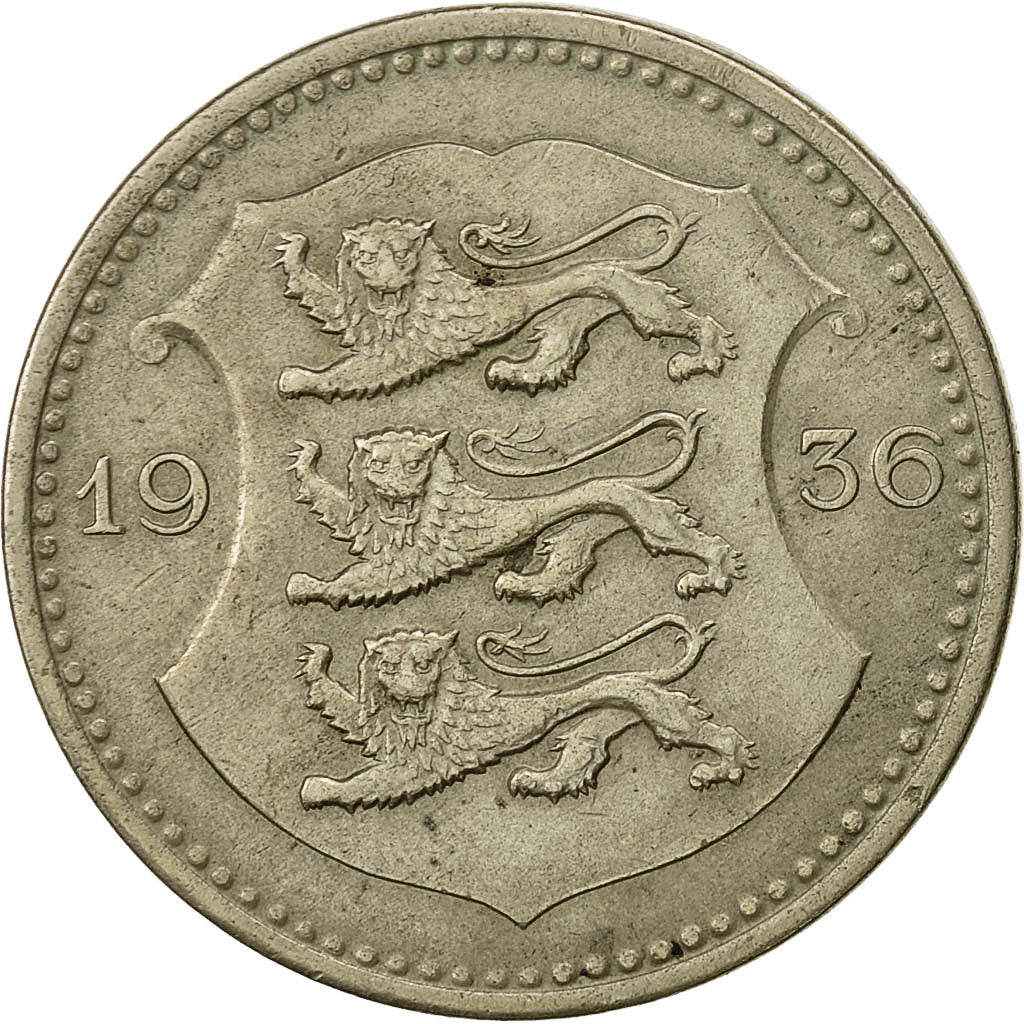 Estonia, 50 Senti, 1936, EF(40-45), Nickel-Bronze, KM:18