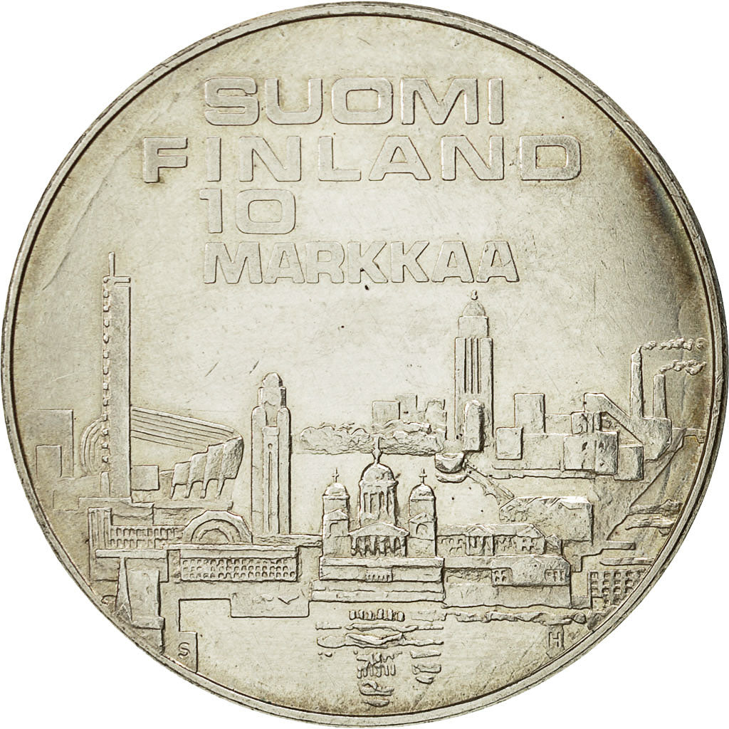 Coin, Finland, 10 Markkaa, 1971, AU(50-53), Silver, KM:52