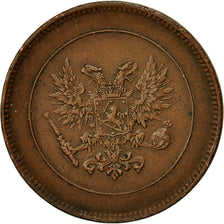 Finland, Nicholas II, 5 Pennia, 1917, EF(40-45), Copper, KM:17