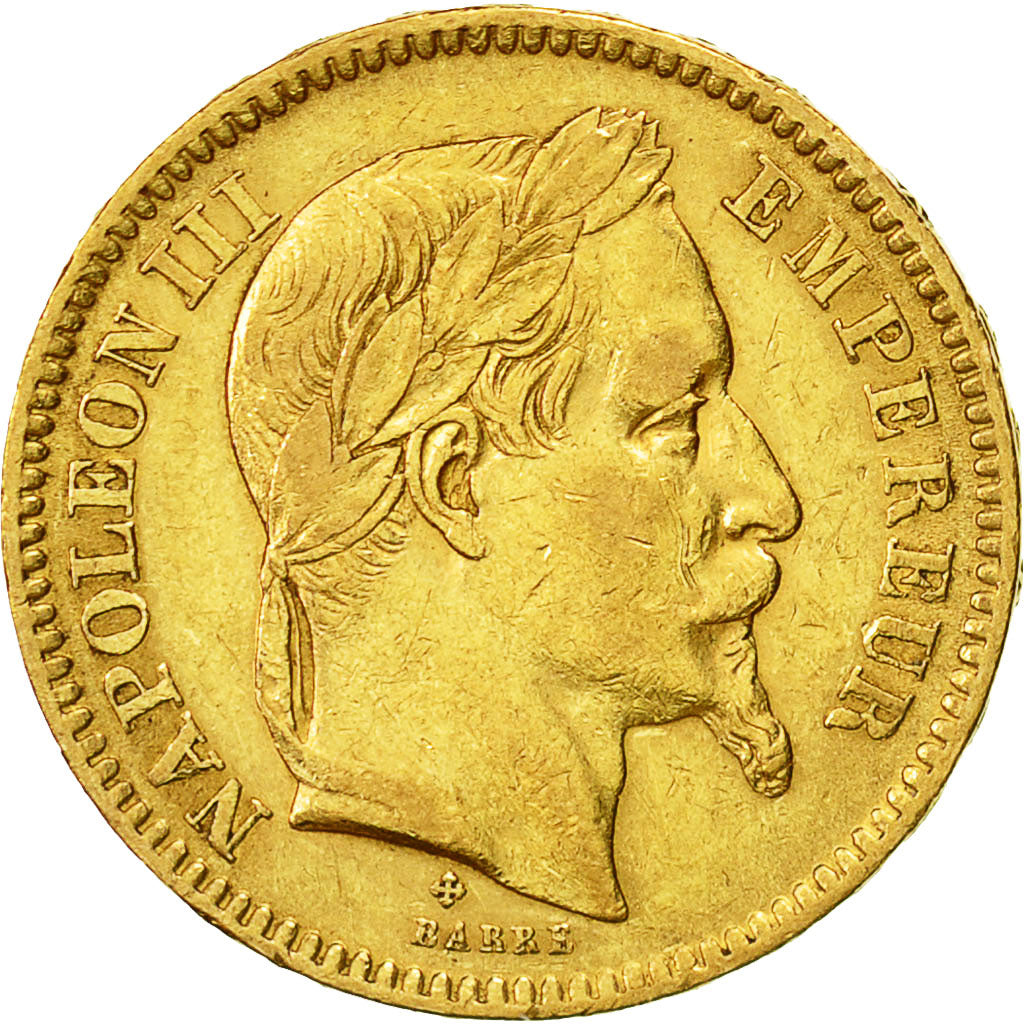 Munten, Frankrijk, Napoleon III, Napoléon III, 20 Francs, 1864, Strasbourg, ZF