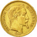 Monnaie, France, Napoleon III, Napoléon III, 20 Francs, 1864, Strasbourg, TTB
