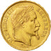 France, Napoleon III, 20 Francs, 1867, Paris, AU(50-53), Gold, KM 801.1