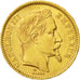 France, Napoleon III, 20 Francs, 1865, Paris, EF(40-45), Gold, KM 801.1