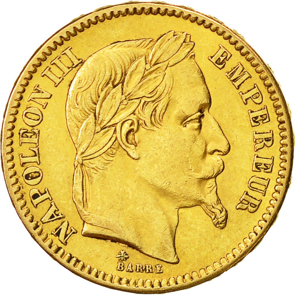 France, Napoleon III, 20 Francs, 1861, Paris, TTB, Or, KM:801.1, Gad 1062