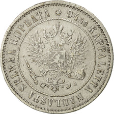 Finland, Nicholas II, Markka, 1890, EF(40-45), Silver, KM:3.2