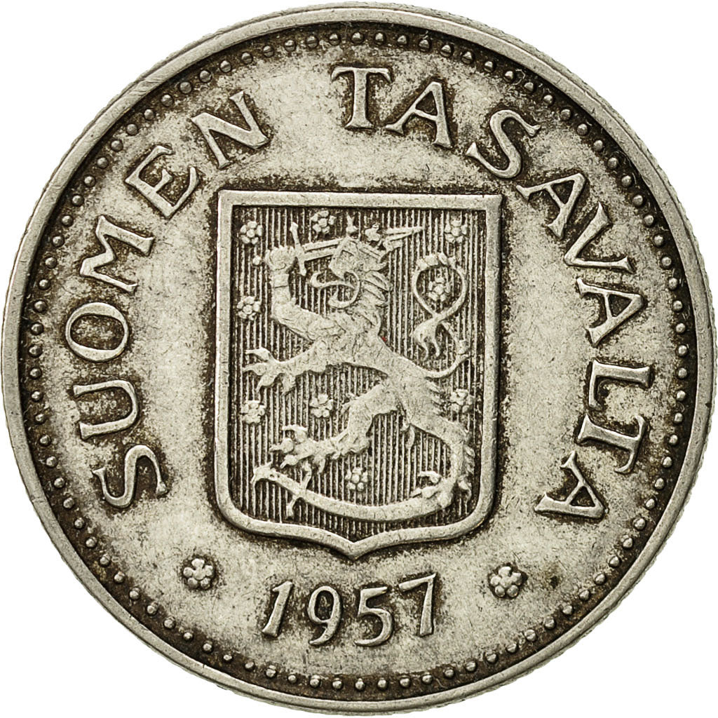 Finlandia, 100 Markkaa, 1957, BB, Argento, KM:41