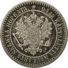 Finland, Alexander II, Markka, 1865, EF(40-45), Silver, KM:3.1