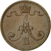 Finland, Alexander II, Penni, 1875, AU(55-58), Copper, KM:1.2