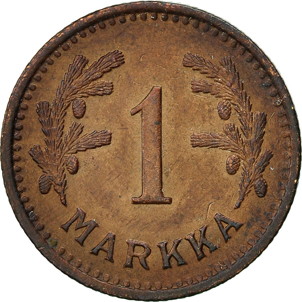 Coin, Finland, Markka, 1943, AU(50-53), Copper, KM:30a