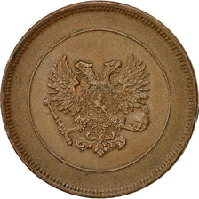 Coin, Finland, Nicholas II, 10 Pennia, 1917, AU(50-53), Copper, KM:14