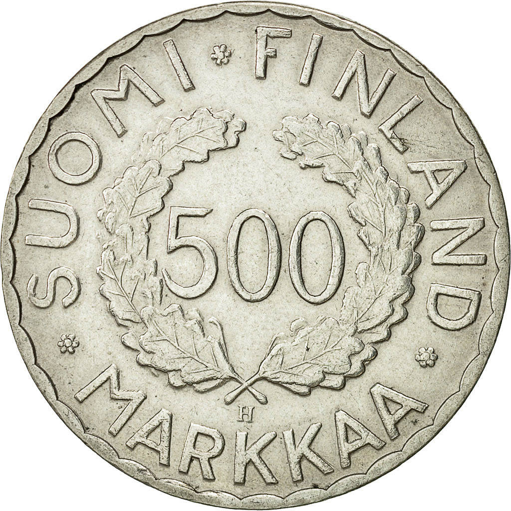 Coin, Finland, 500 Markkaa, 1952, AU(50-53), Silver, KM:35