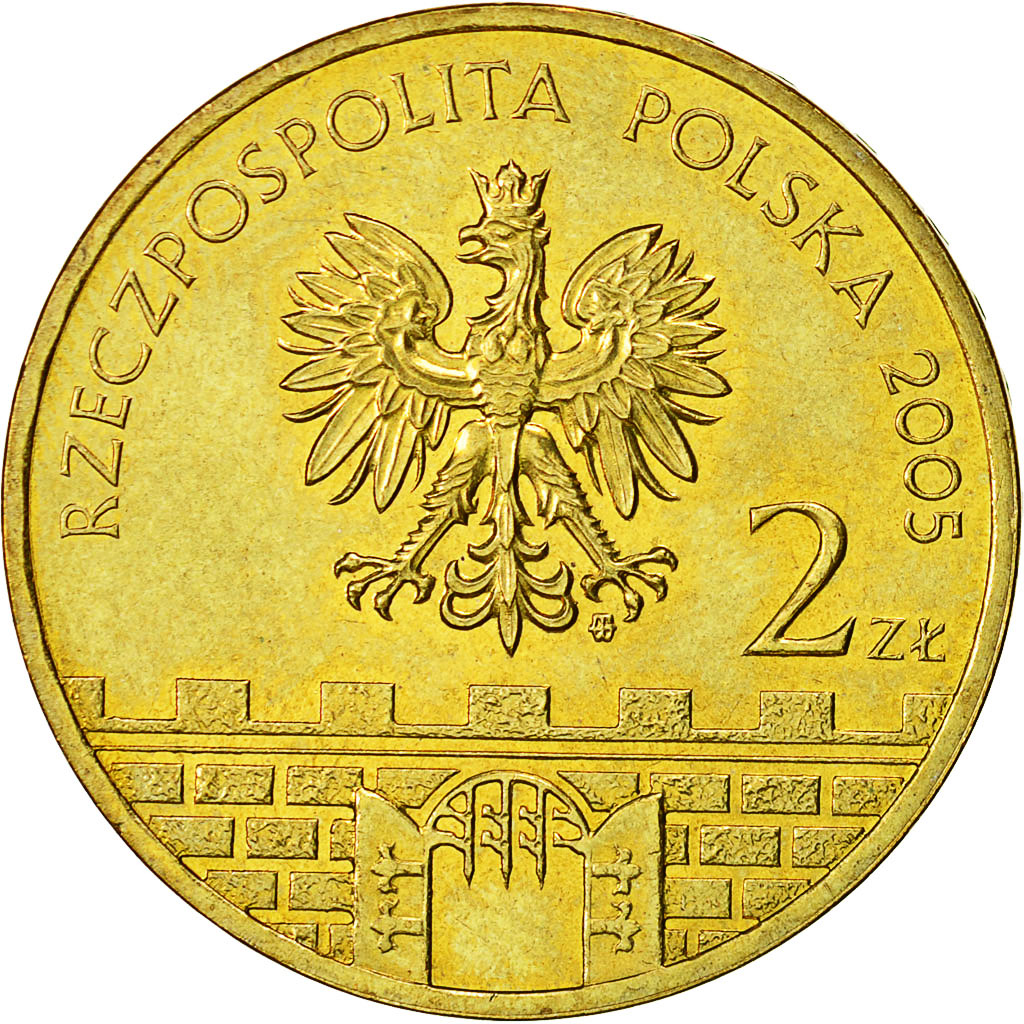 Coin, Poland, 2 Zlote, 2005, Warsaw, MS(63), Brass, KM:528