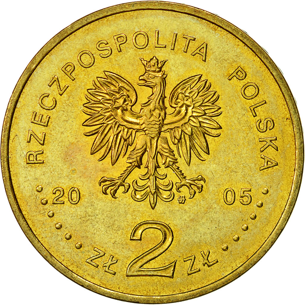 Moneta, Polska, 2 Zlote, 2005, Warsaw, MS(63), Mosiądz, KM:524