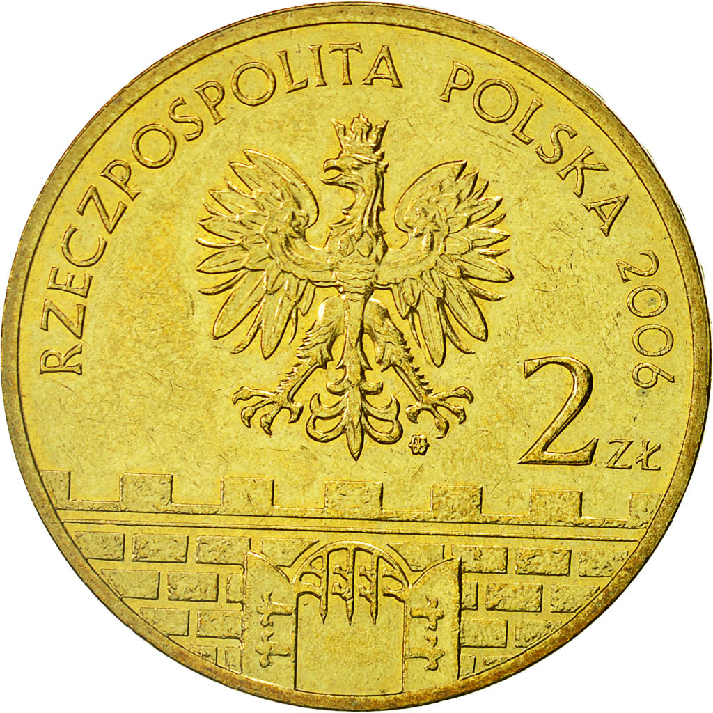 Coin, Poland, 2 Zlote, 2006, Warsaw, MS(63), Brass, KM:570