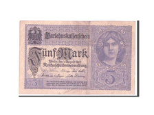 Germany, 5 Mark, 1917, KM #56b, VF(20-25), Y