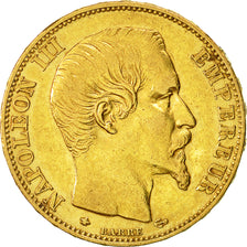 Monnaie, France, Napoleon III, Napoléon III, 20 Francs, 1858, Strasbourg, TTB+