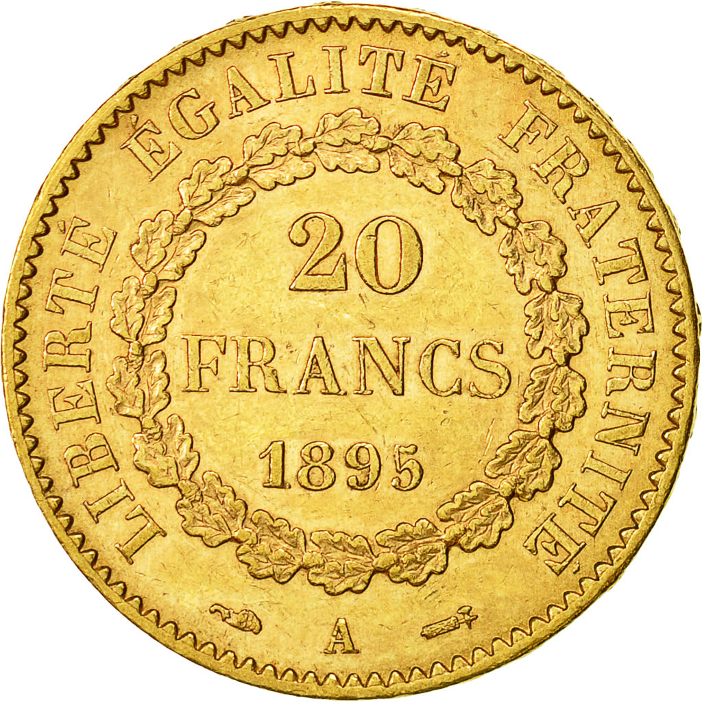 Monnaie, France, Génie, 20 Francs, 1895, Paris, TTB+, Or, KM:825, Gadoury:1063