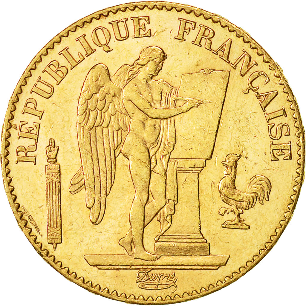 Coin, France, Génie, 20 Francs, 1895, Paris, AU(55-58), Gold, KM:825