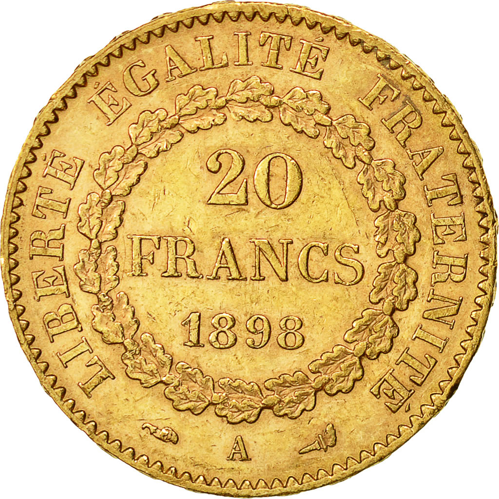 Monnaie, France, Génie, 20 Francs, 1898, Paris, TTB+, Or, KM:825, Gadoury:1063