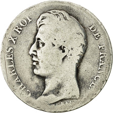 Francia, Charles X, Franc, 1828, Toulouse, B, Argento, KM:724.9, Gadoury:450