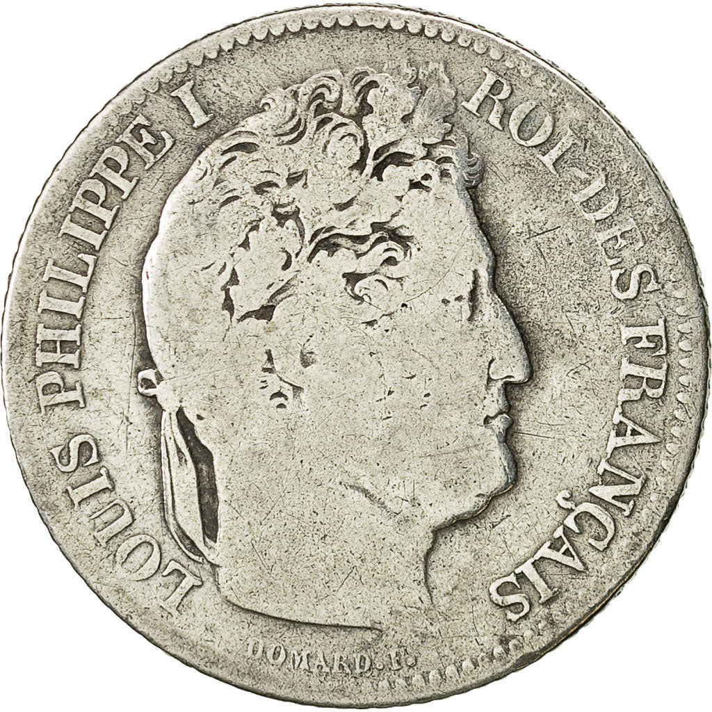 Coin, France, Louis-Philippe, Franc, 1834, Toulouse, F(12-15), Silver, KM:748.9