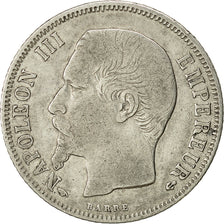 France, Napoleon III, Franc, 1860, Paris, VF(20-25), Silver, KM 779.1
