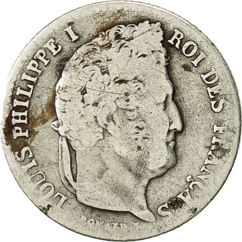 Moneta, Francja, Louis-Philippe, 1/4 Franc, 1832, Lille, F(12-15), Srebro