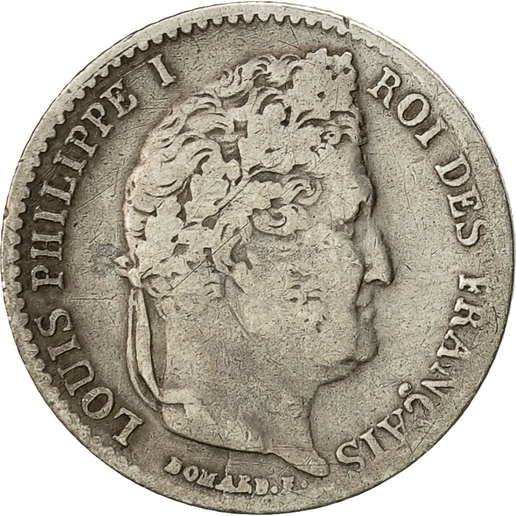 Francia, Louis-Philippe, 1/4 Franc, 1841, Paris, MB, Argento, KM:740.1