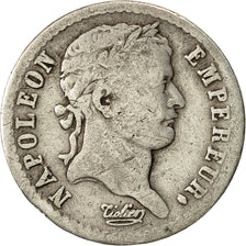 France, Napoléon I, 1/2 Franc, 1808, Paris, VF(20-25), Silver, KM:680.1