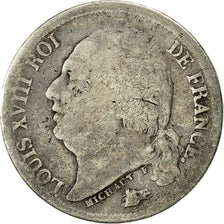 Coin, France, Louis XVIII, Louis XVIII, 1/2 Franc, 1821, Paris, VG(8-10)