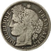 Moneda, Francia, 50 Centimes, 1850, Paris, BC+, Plata, KM:769.1, Gadoury:411
