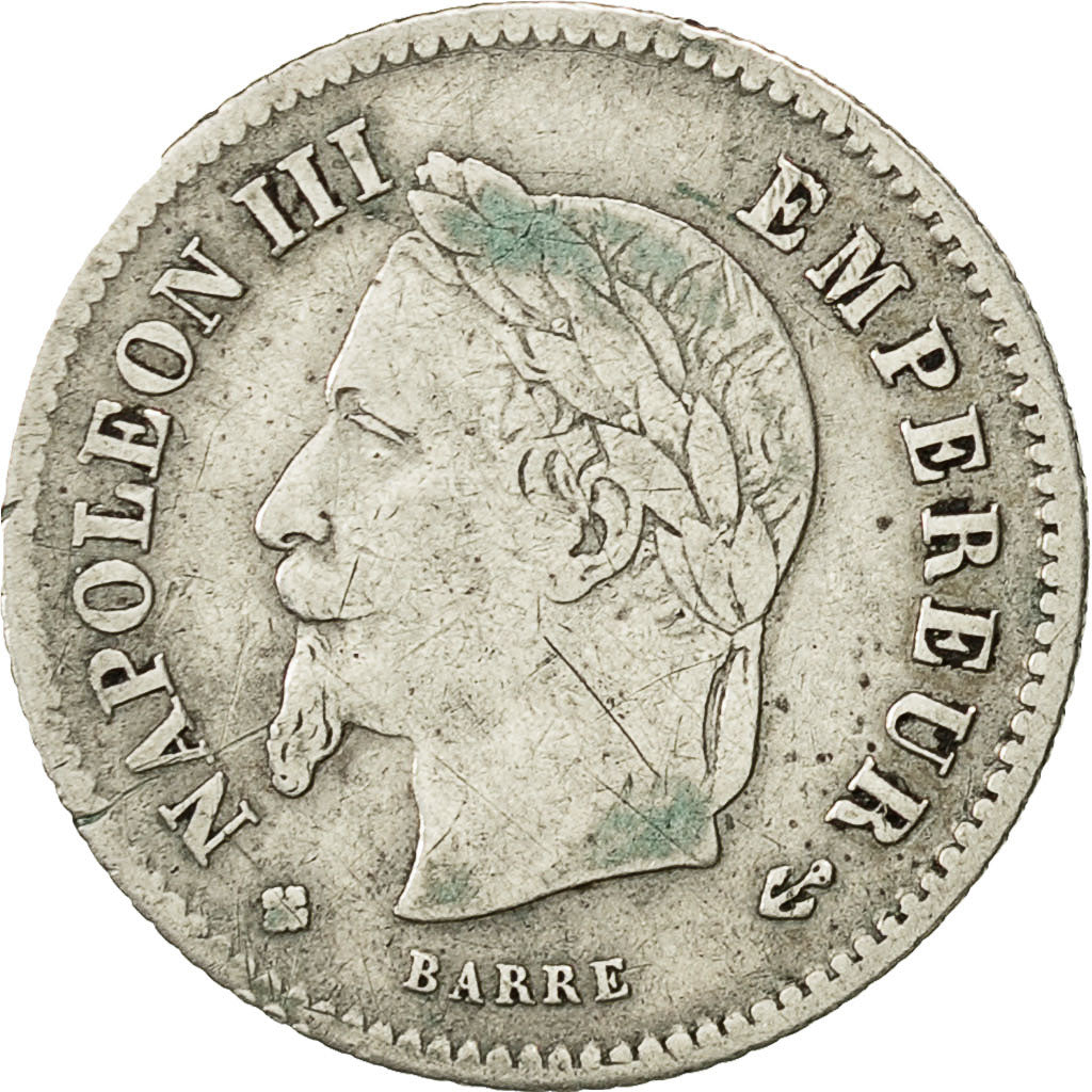 Coin, France, Napoleon III, Napoléon III, 20 Centimes, 1867, Strasbourg