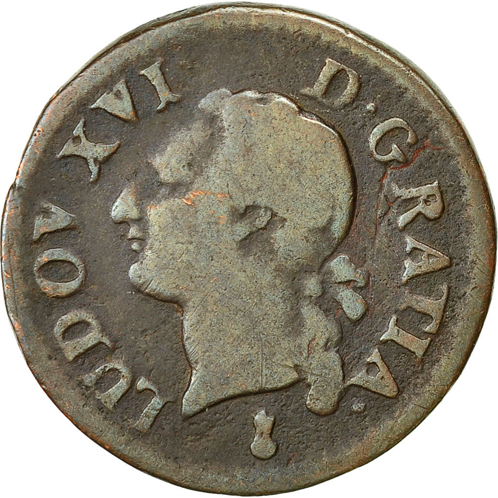 France, Louis XVI, Liard, Liard, 1786, Metz, TB, Cuivre, KM:585.2, Gadoury:348