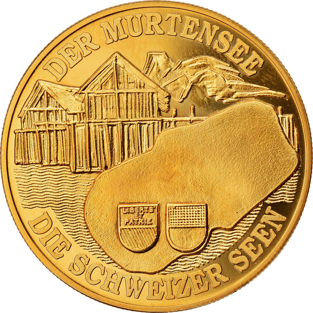 Switzerland, Medal, Der Murtensee, Die Schweizer Seen, MS(64), Copper-Nickel